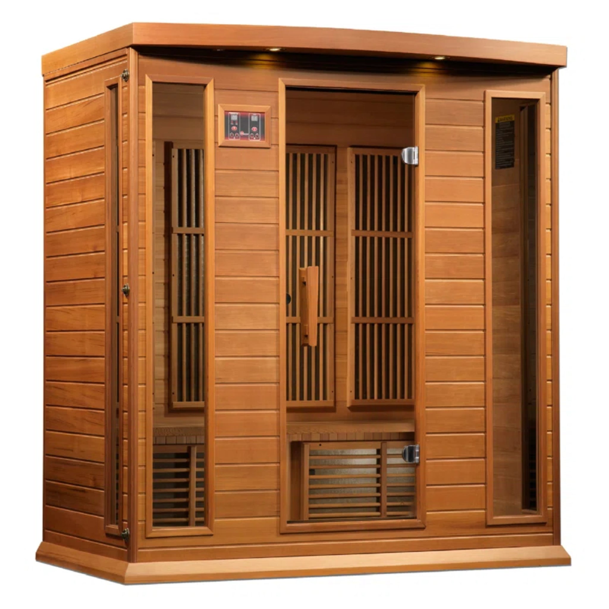 4 - Person Indoor Bluetooth Compatible FAR Infrared Sauna in Cedar