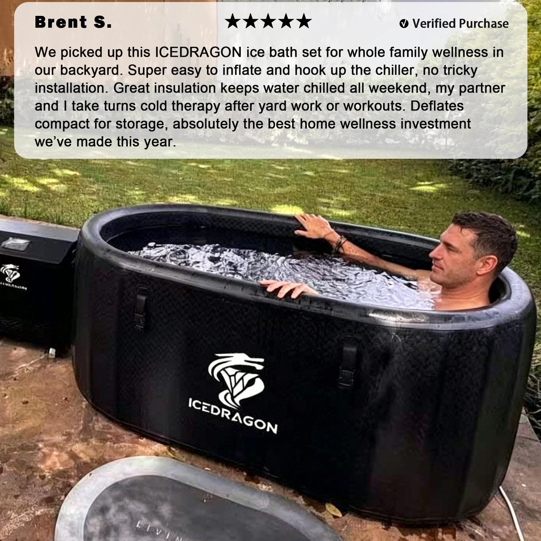 Ice Dragon Water Chiller for Ice Bath 1HP with Wi-Fi