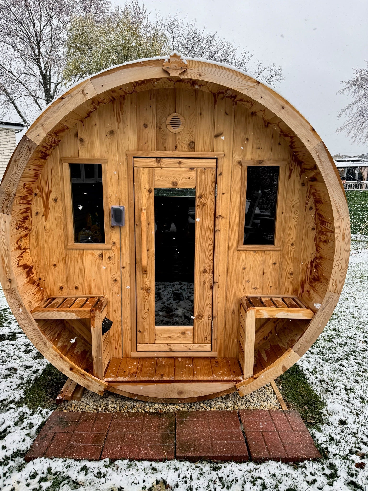 Finnish Sauna Builders Outdoor Barrel Sauna