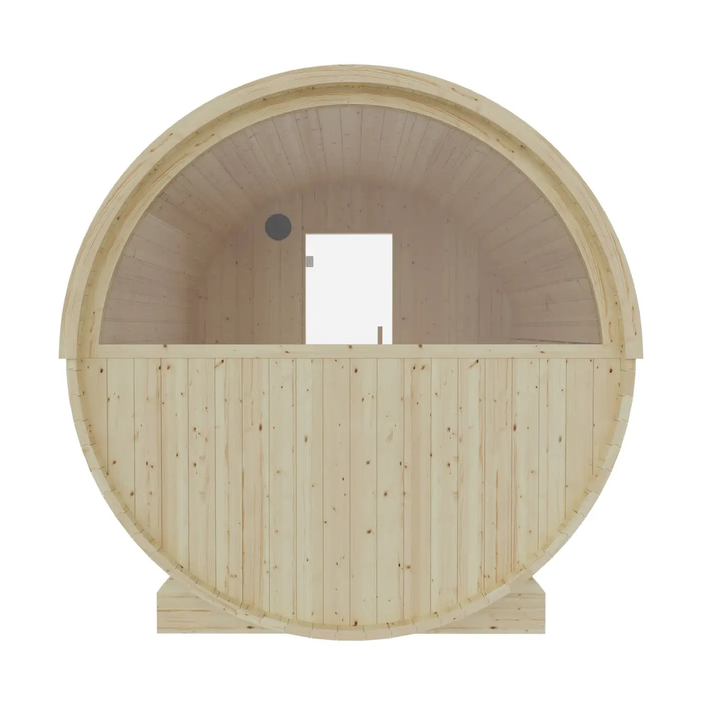 Tampere Finnish 4-Person Barrel Sauna with WiFi Heater