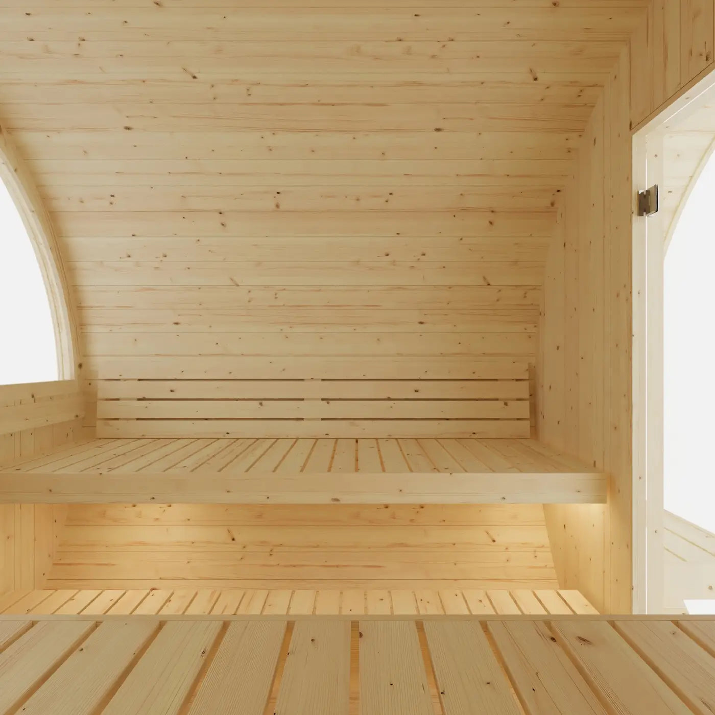 Tampere Finnish 4-Person Barrel Sauna with WiFi Heater