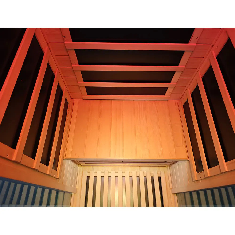 Wizzisaunas S01 1-Person Full Spectrum Near Zero EMF Indoor Infrared Sauna + Medical-Grade Red Light Therapy