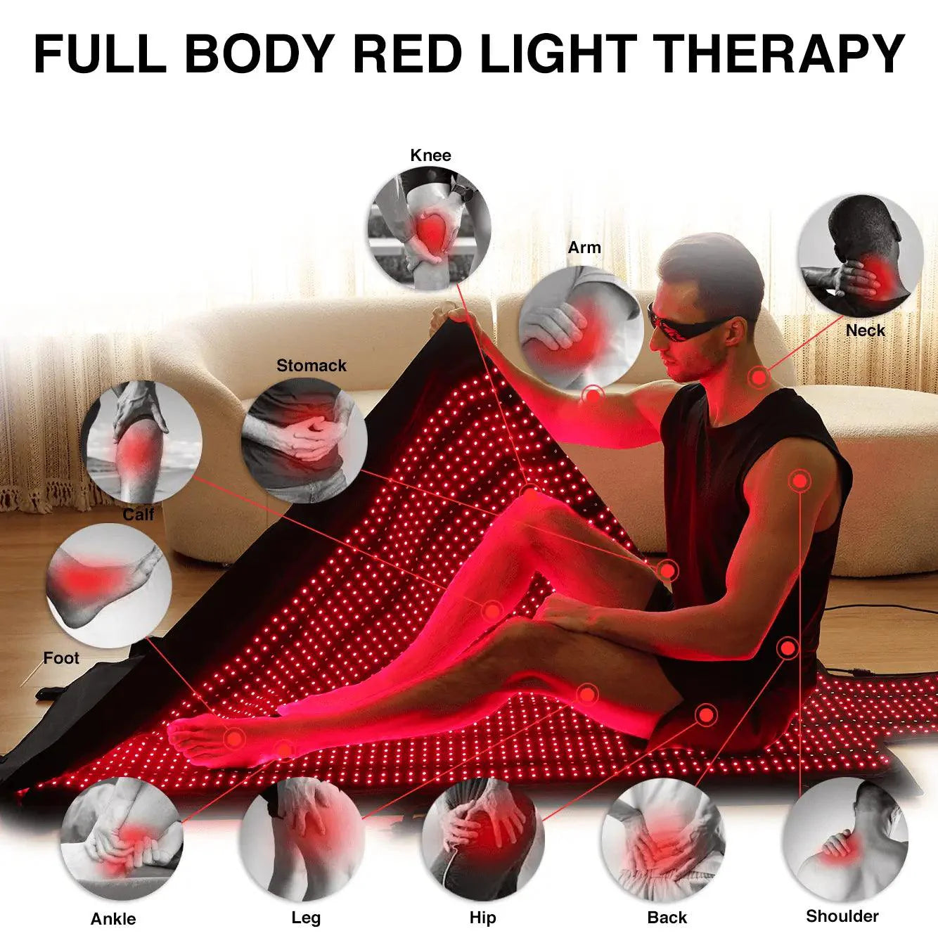 Icedragon Full-Body Red Light Therapy Blanket