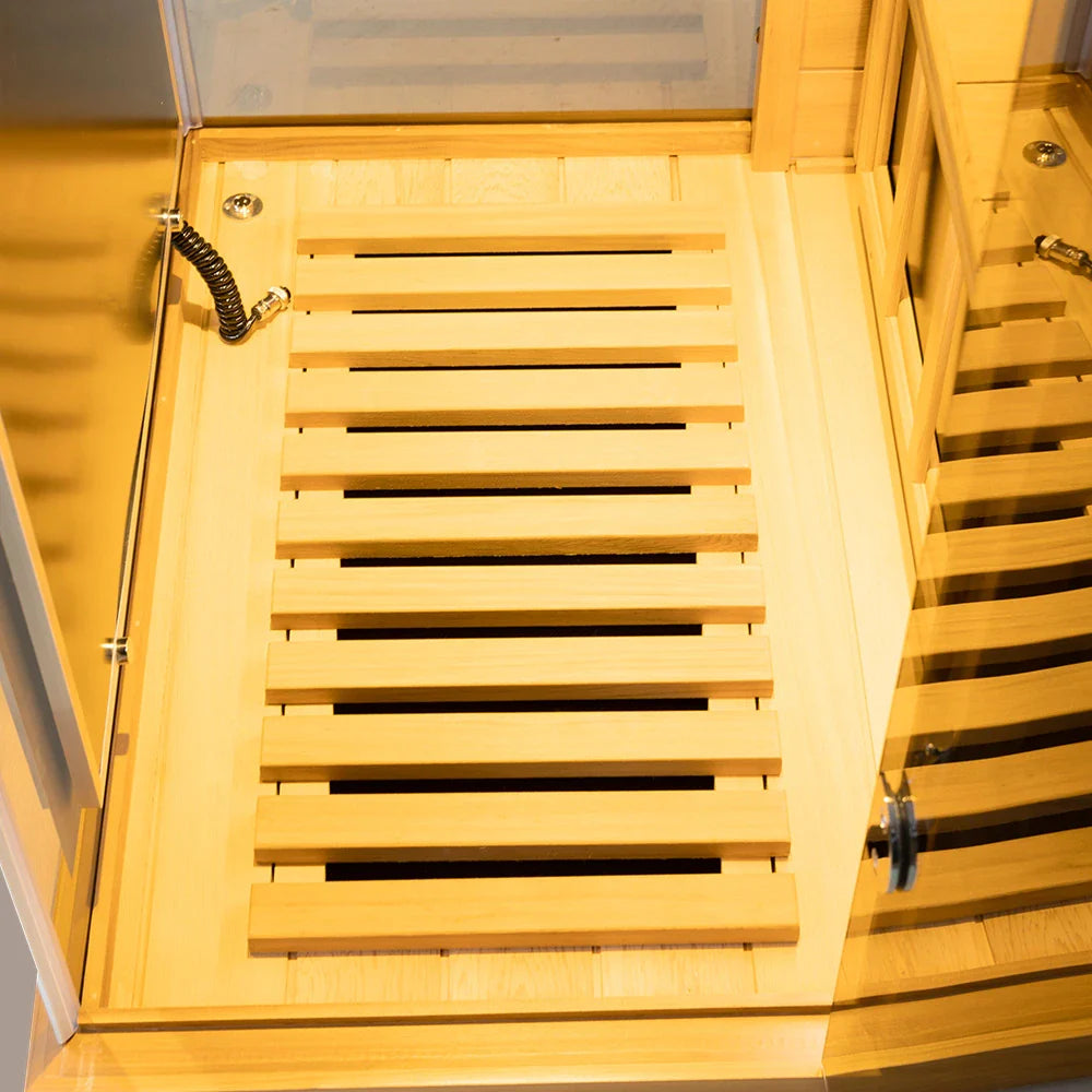 Wizzisaunas 909MX 1-Person Full Spectrum Near Zero EMF Indoor Infrared Sauna + Medical-Grade Red Light Therapy