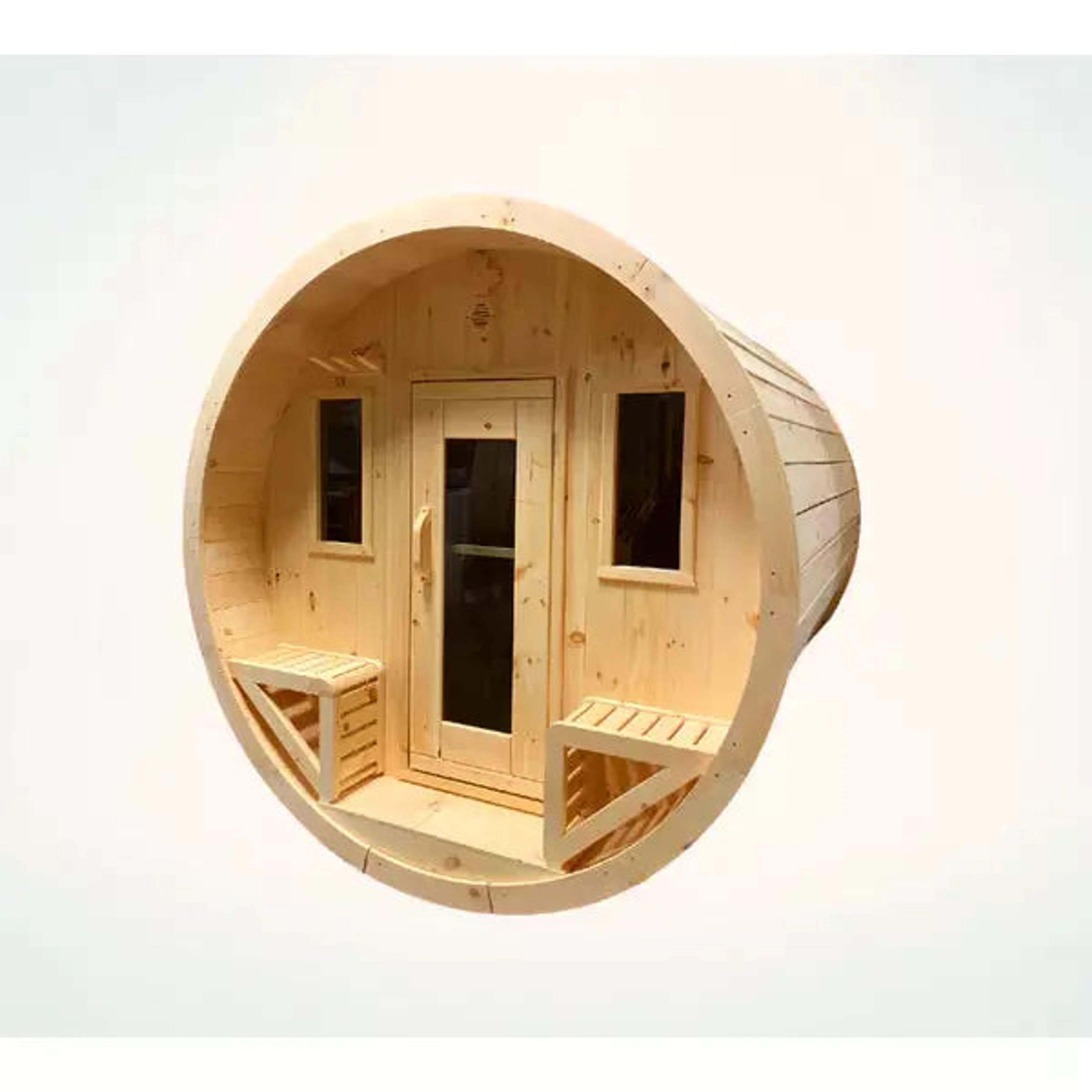 Finnish Sauna Builders Outdoor Barrel Sauna