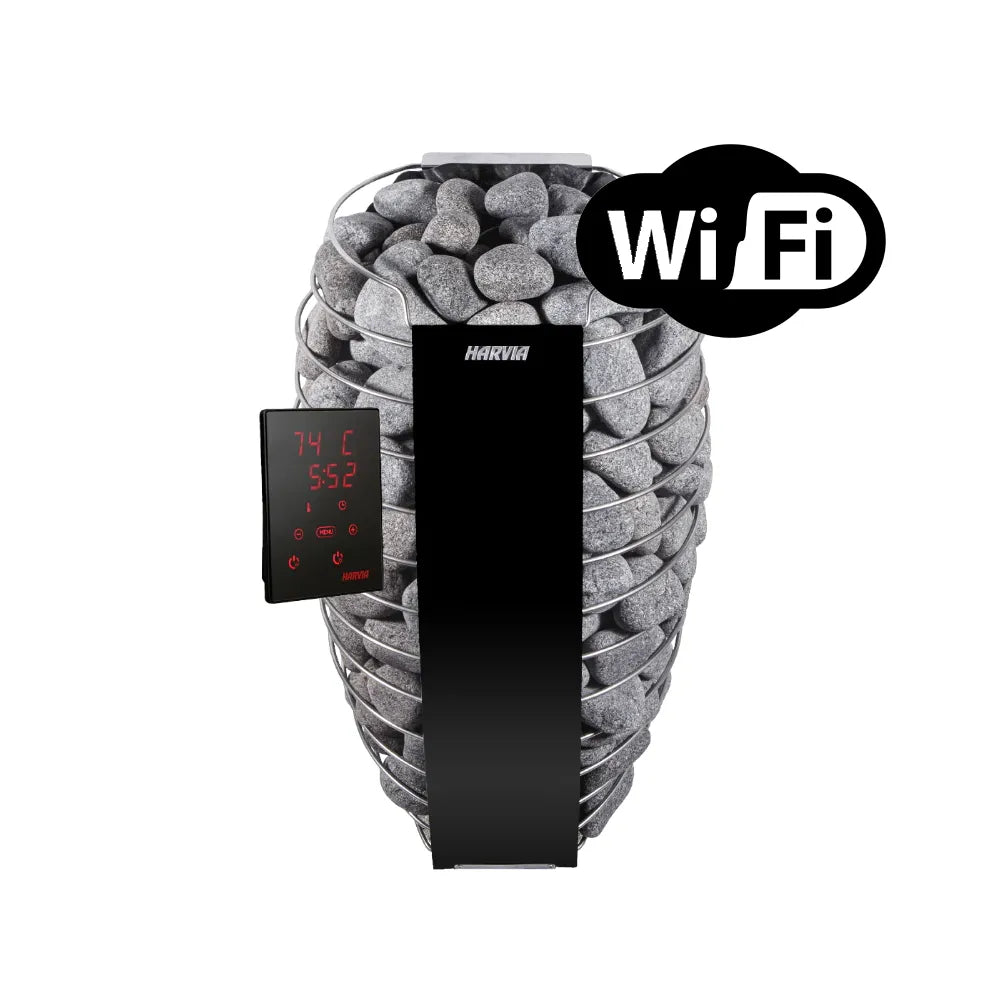 Turku Finnish 6-Person Barrel Sauna with Terrace and WiFi Heater