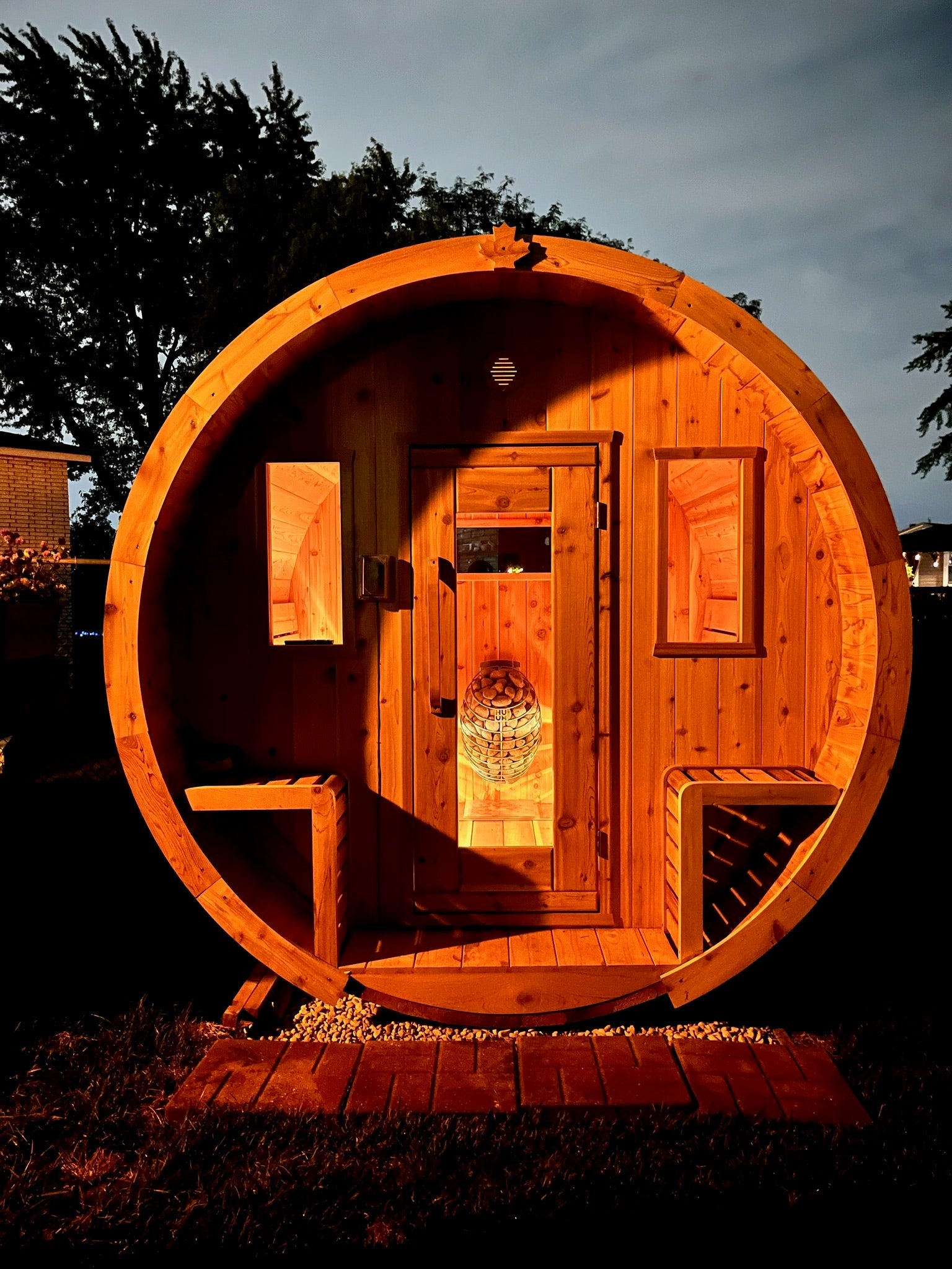 Finnish Sauna Builders Outdoor Barrel Sauna