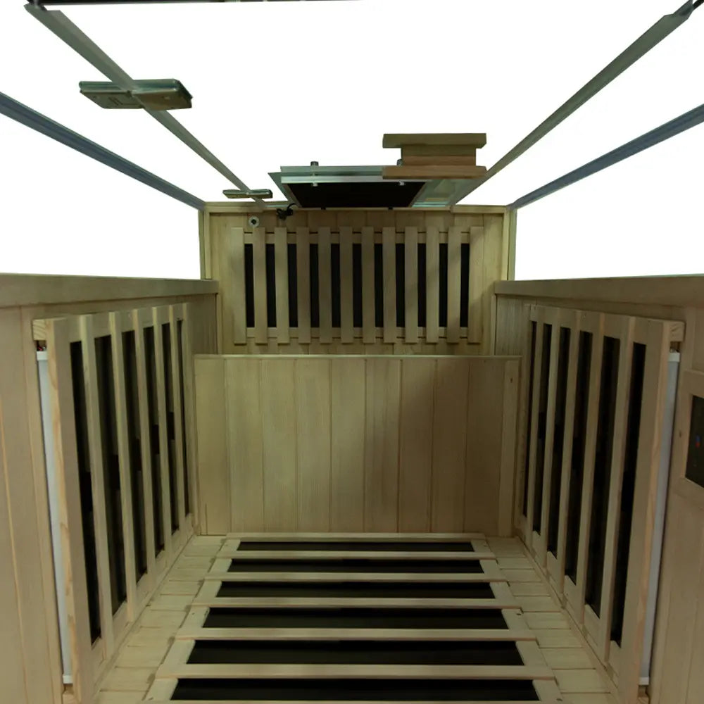 Wizzisaunas S01 1-Person Full Spectrum Near Zero EMF Indoor Infrared Sauna + Medical-Grade Red Light Therapy